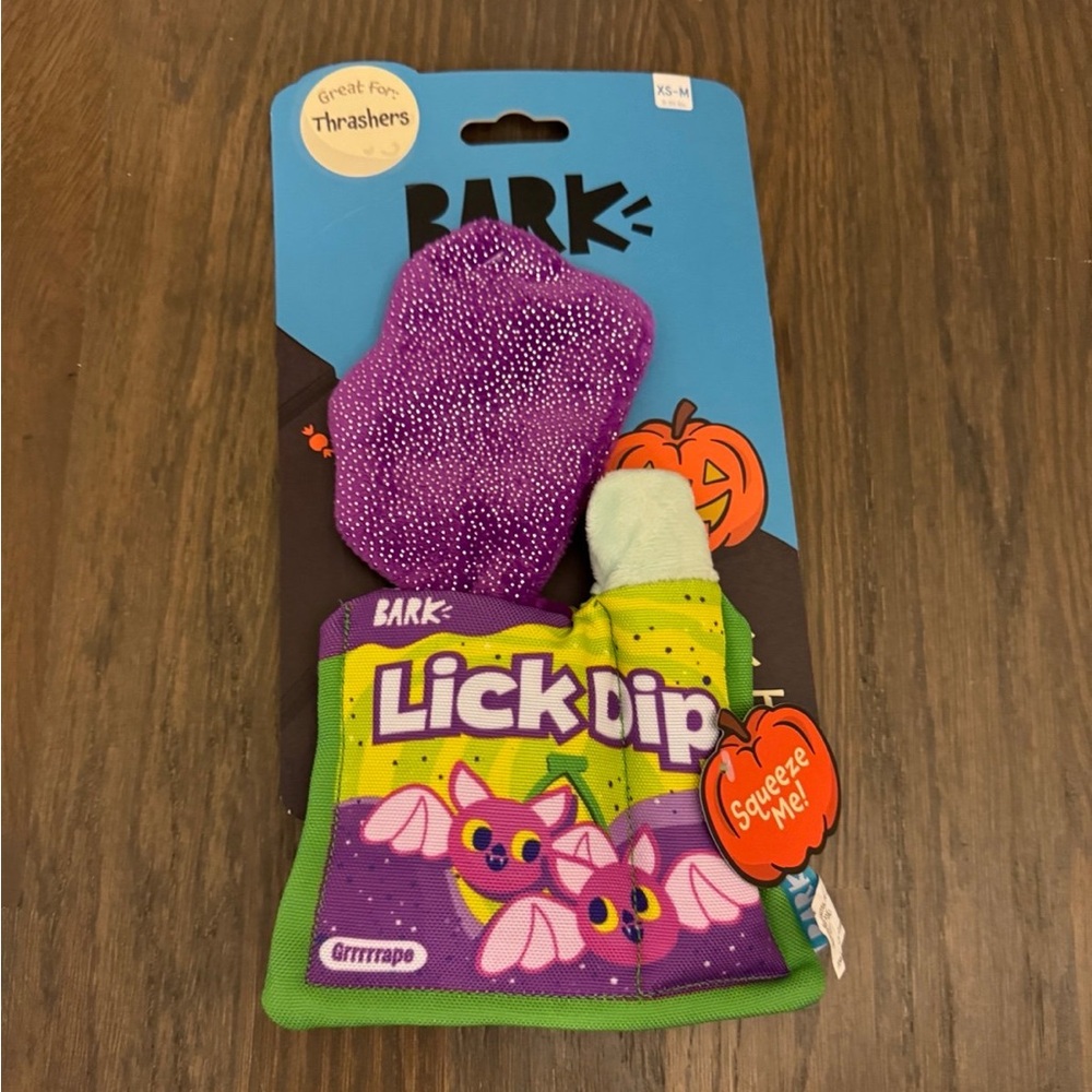 Bark dog toy Halloween Lick or Treats 
New with tag!